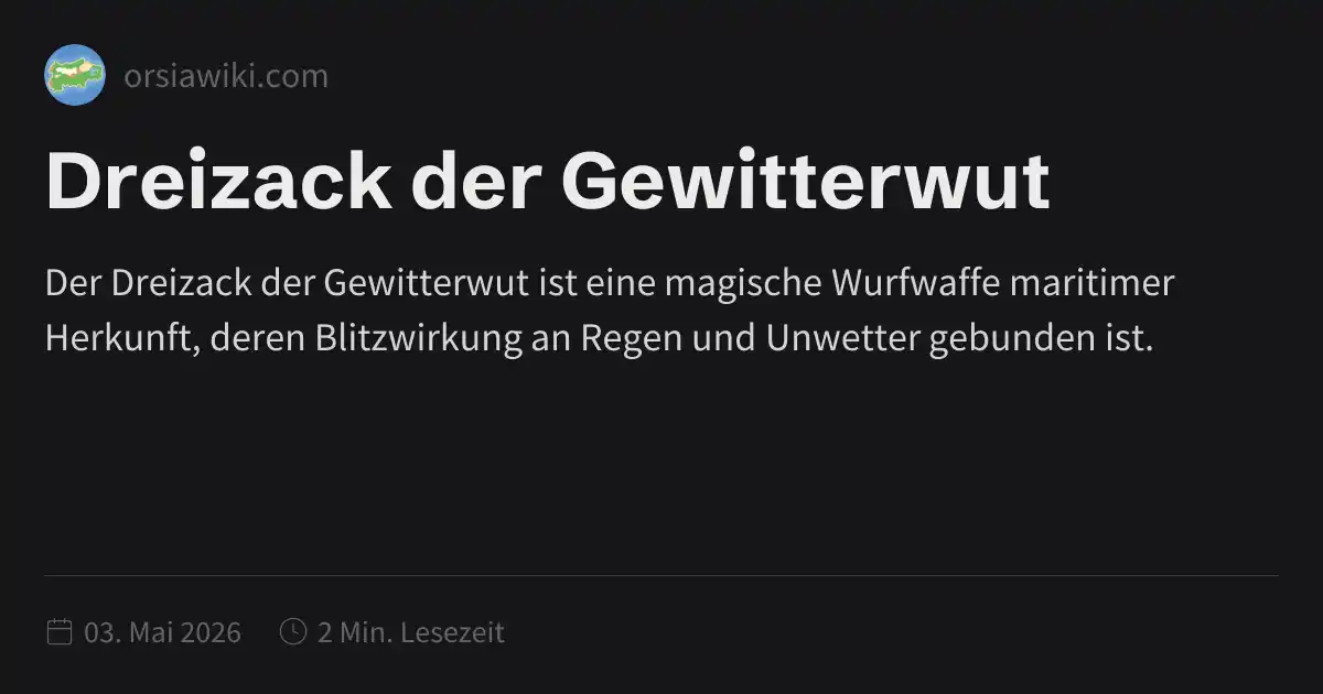 Dreizack der Gewitterwut