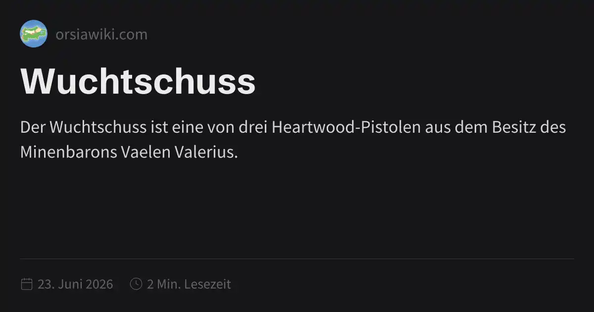 Wuchtschuss