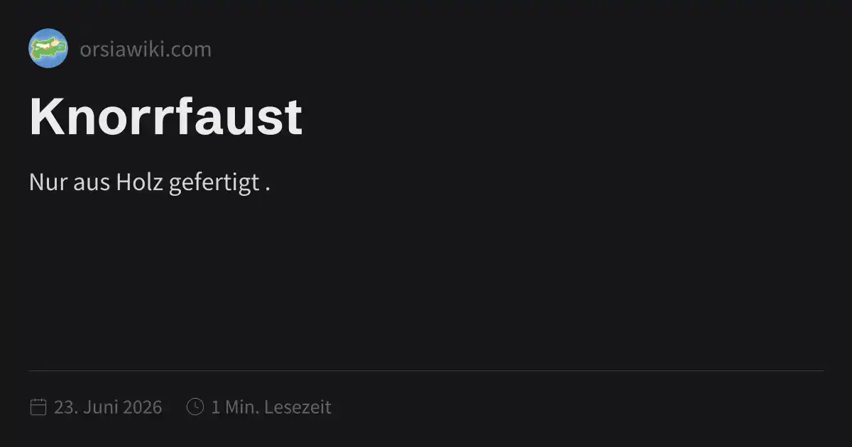 Knorrfaust