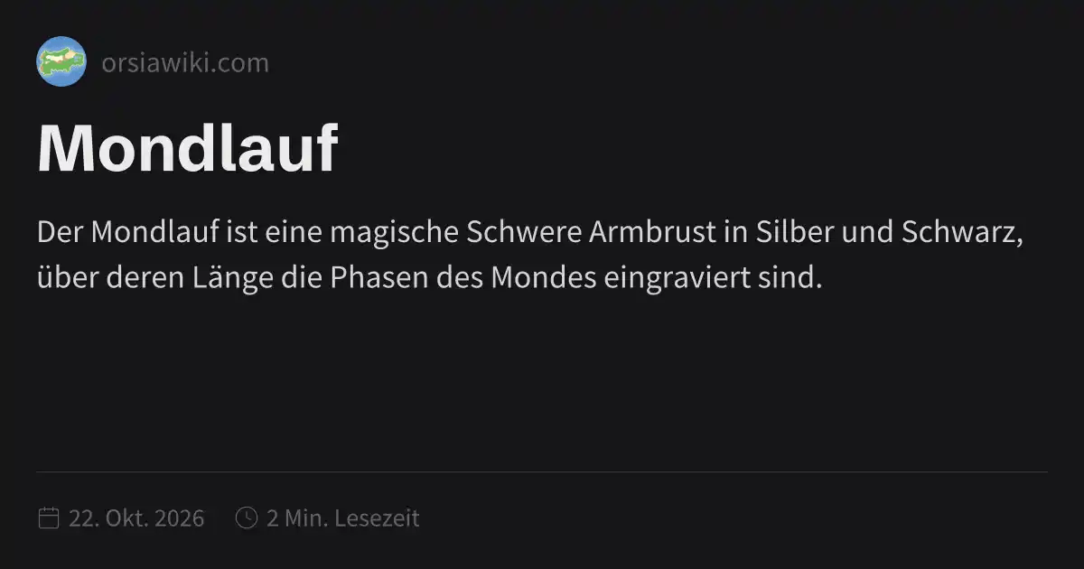 Mondlauf