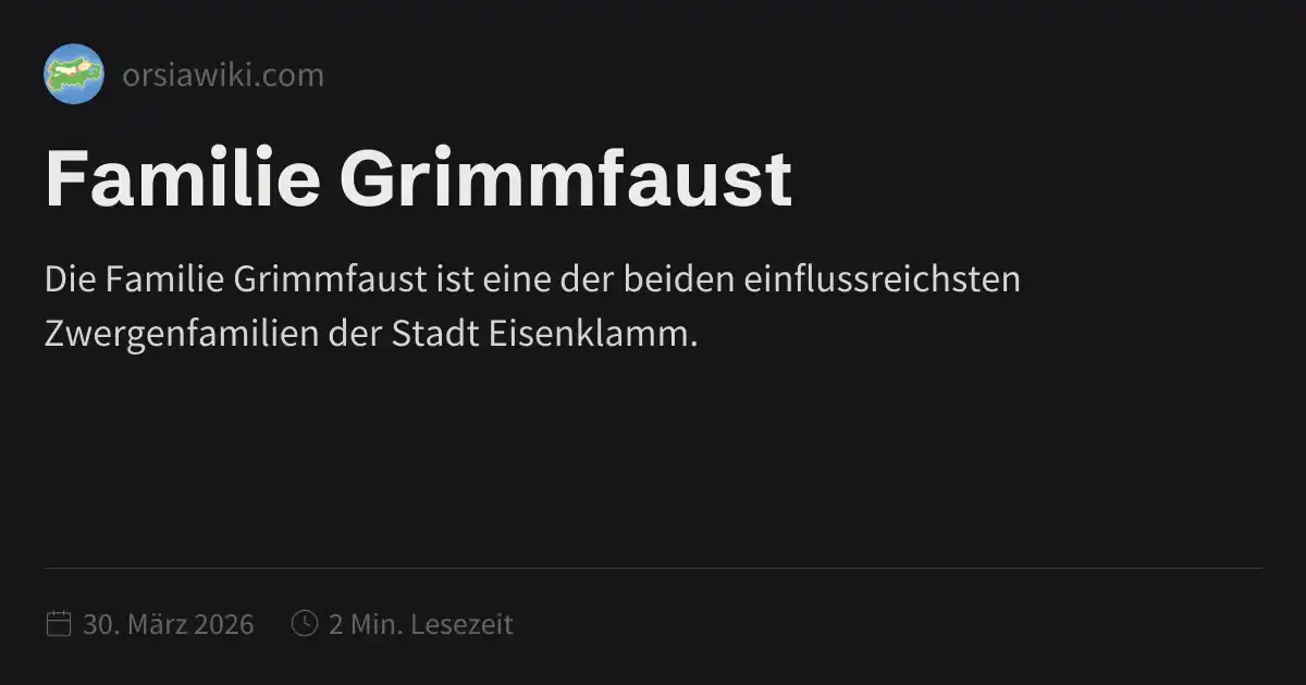 Familie Grimmfaust