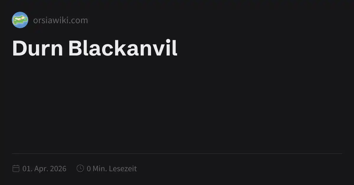 Durn Blackanvil