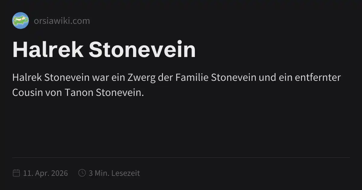 Halrek Stonevein
