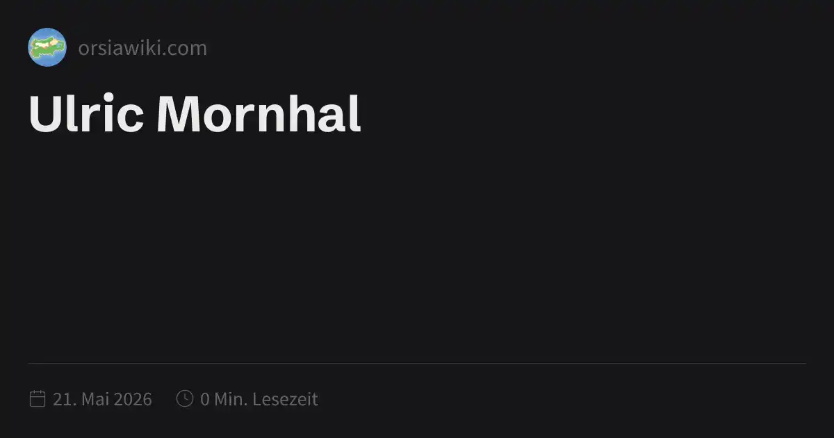 Ulric Mornhal
