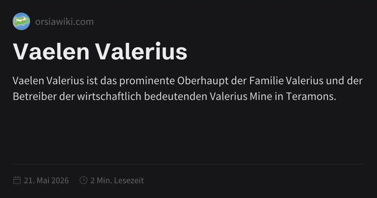 Vaelen Valerius