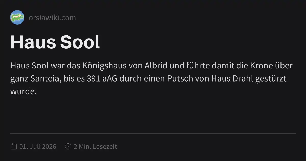 Haus Sool