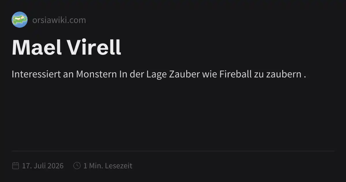 Mael Virell
