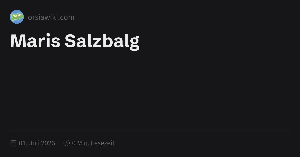 Maris Salzbalg