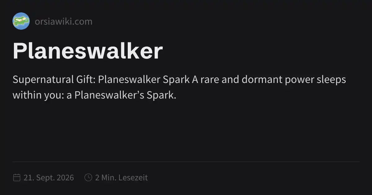Planeswalker