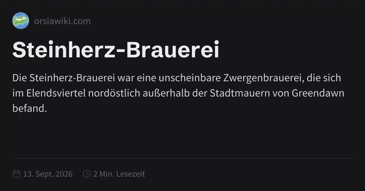 Steinherz-Brauerei