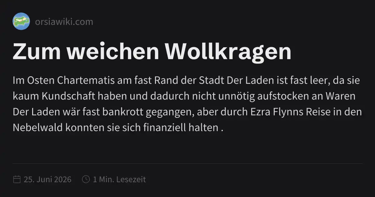 Zum weichen Wollkragen