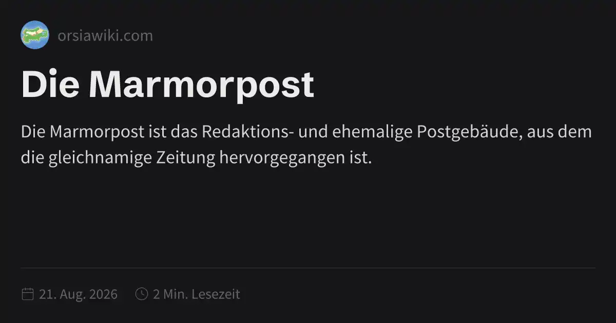 Die Marmorpost