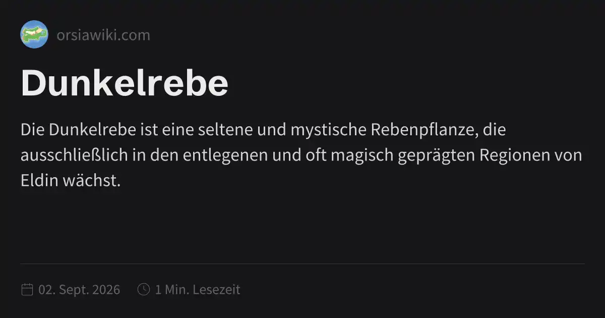 Dunkelrebe