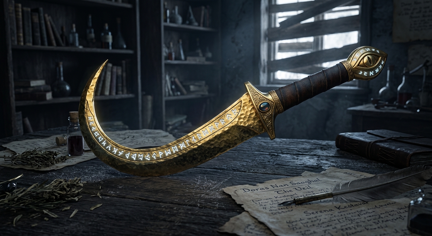 Goldene Ritualsichel